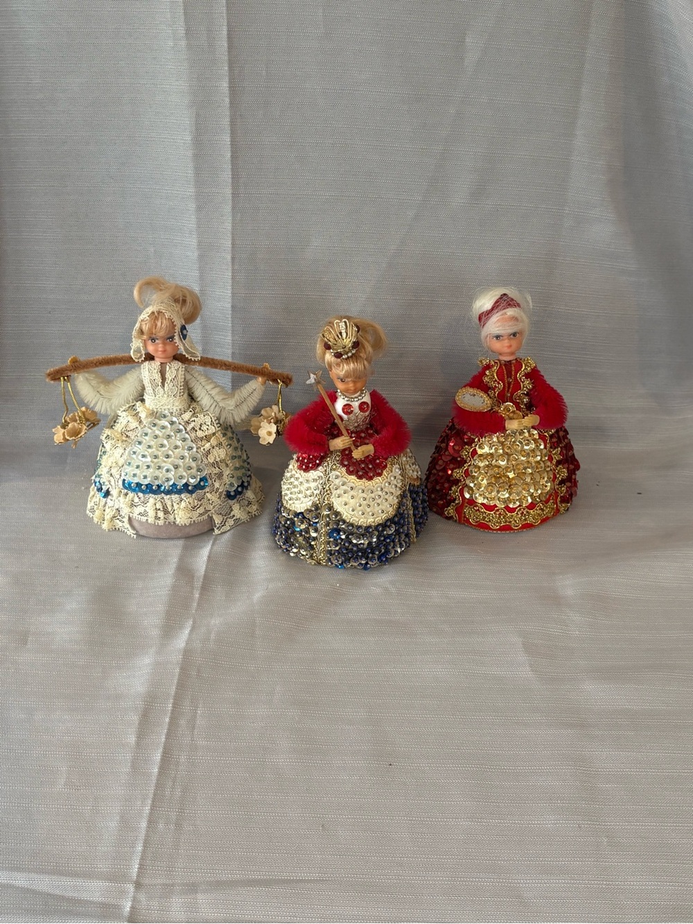 LI’l Missy Handcrafted Beaded Angel and Doll Ornaments -